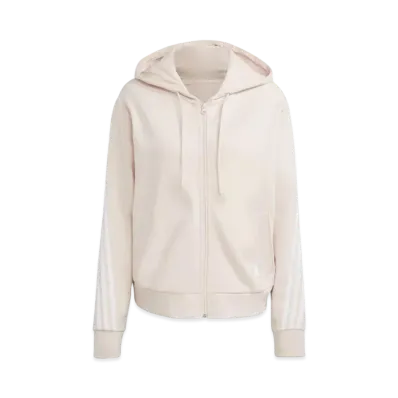 adidas Future Icon Three Stripes Full Zip Parka "Baby Pink"