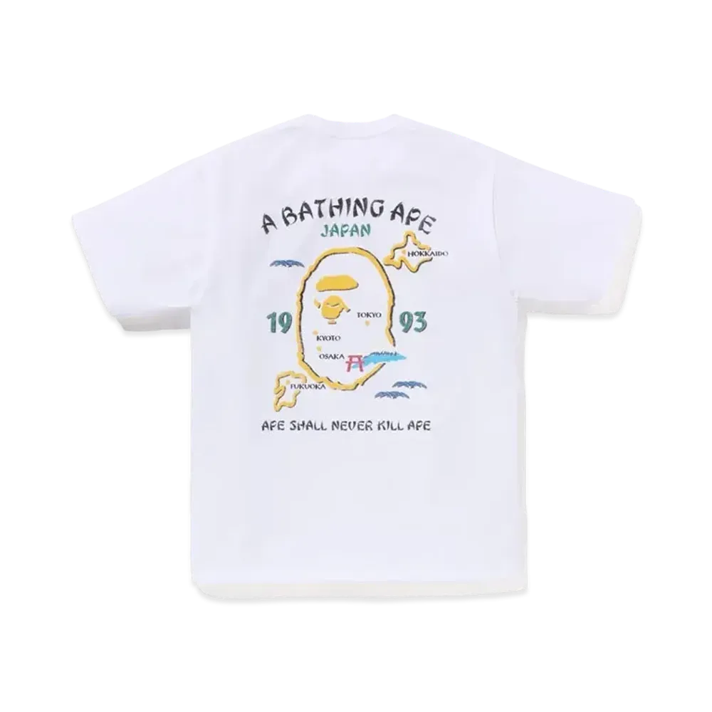 A BATHING APE Japan Souvenir Tee #2 "White"