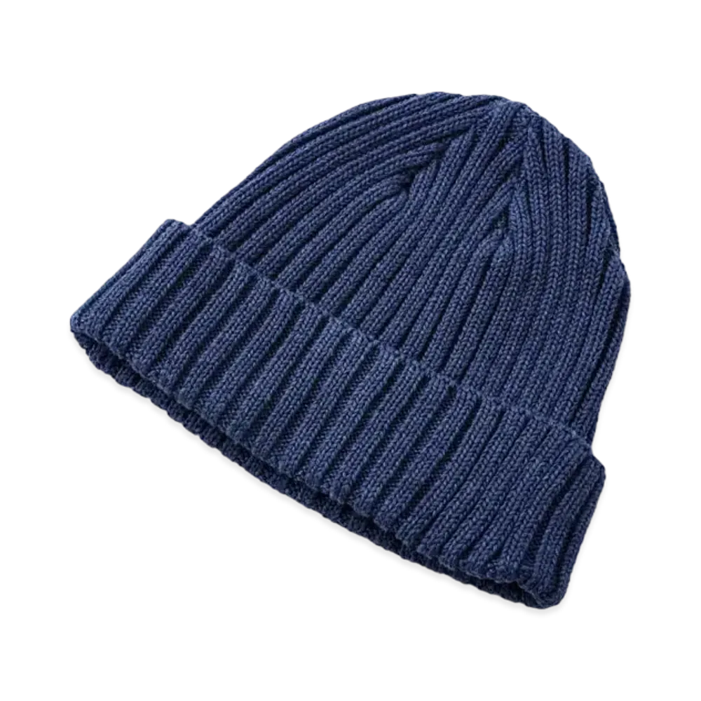 THE REAL McCOY'S COTTON BRONSON KNIT CAP "Navy"