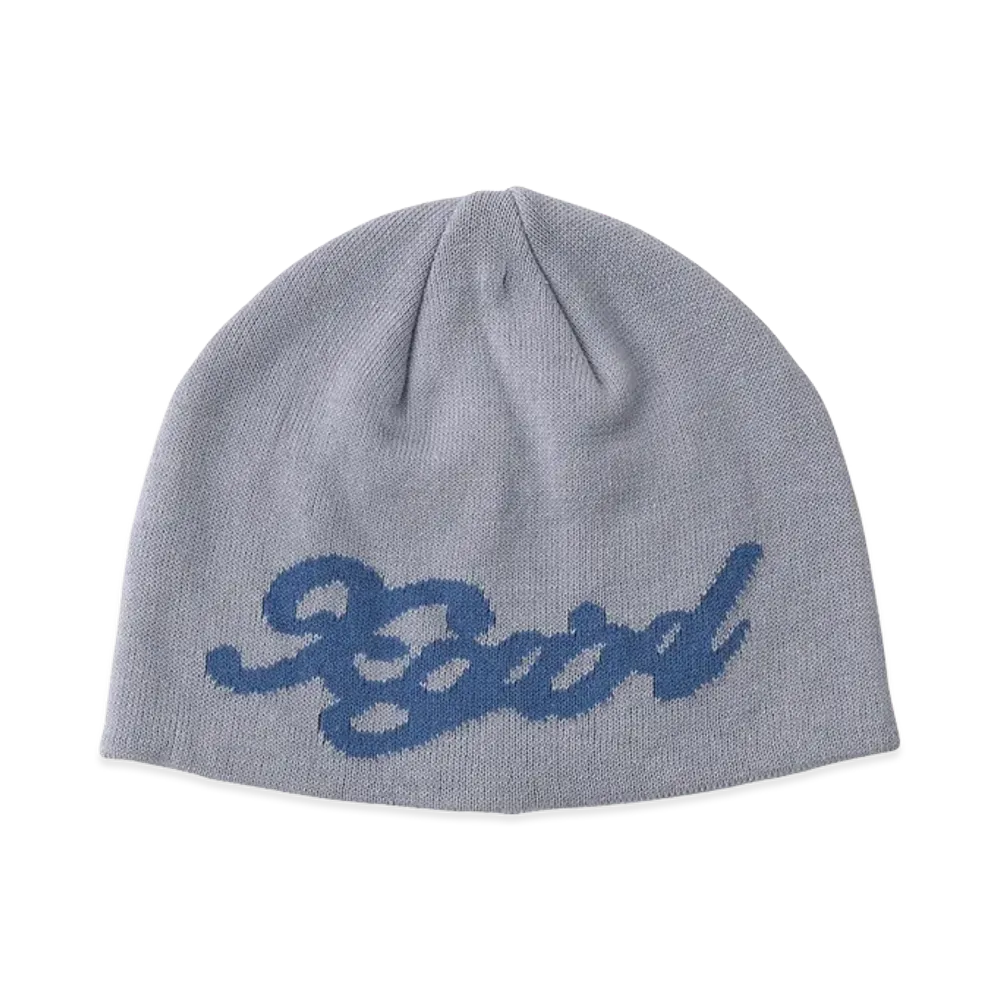 X-Girl Women's Script Logo Jacquard Beanie "Light Blue"