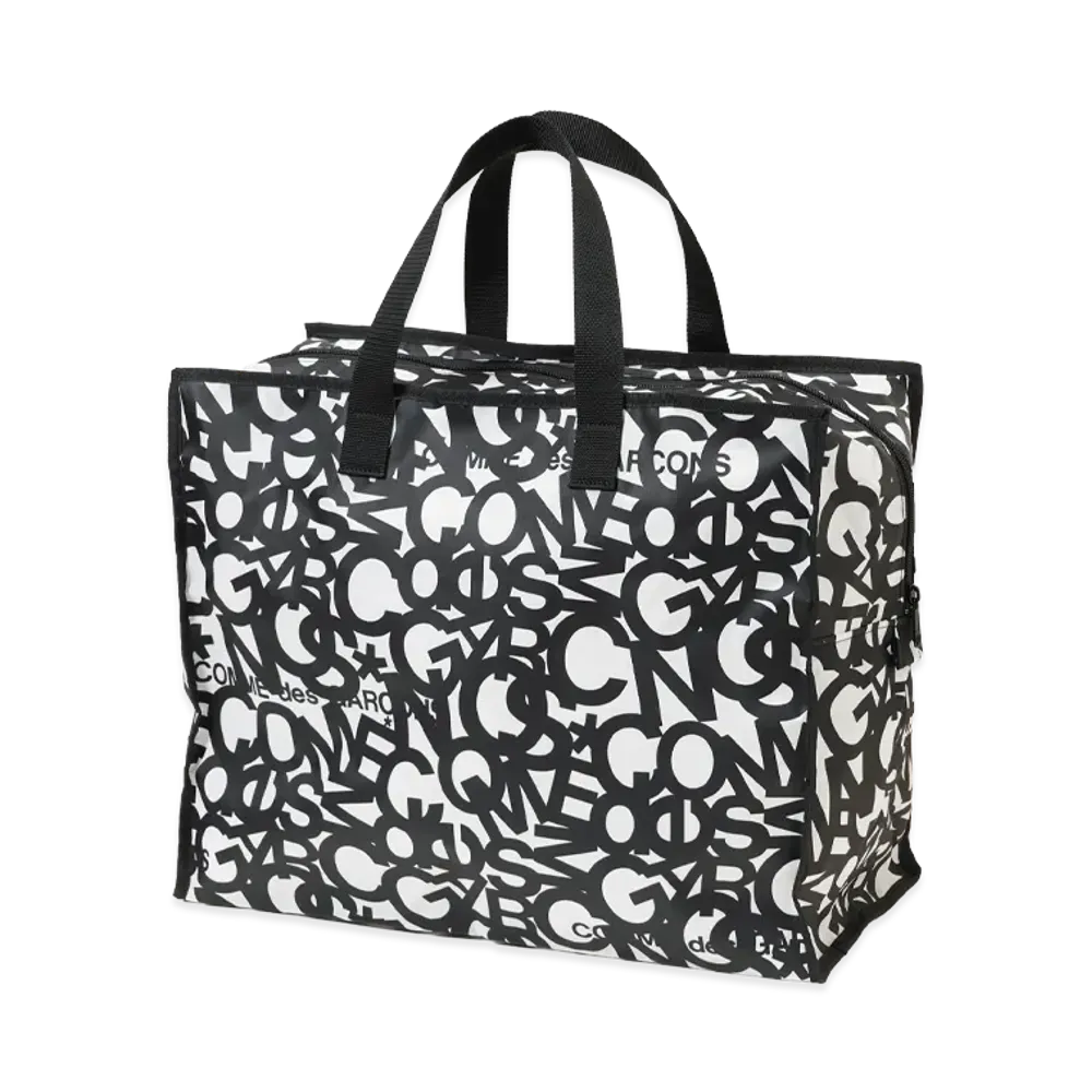 COMME des GARCONS 2025 Holiday Shopping Tote Bag "Black/White"