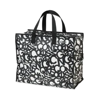 COMME des GARCONS 2025 Holiday Shopping Tote Bag "Black/White"
