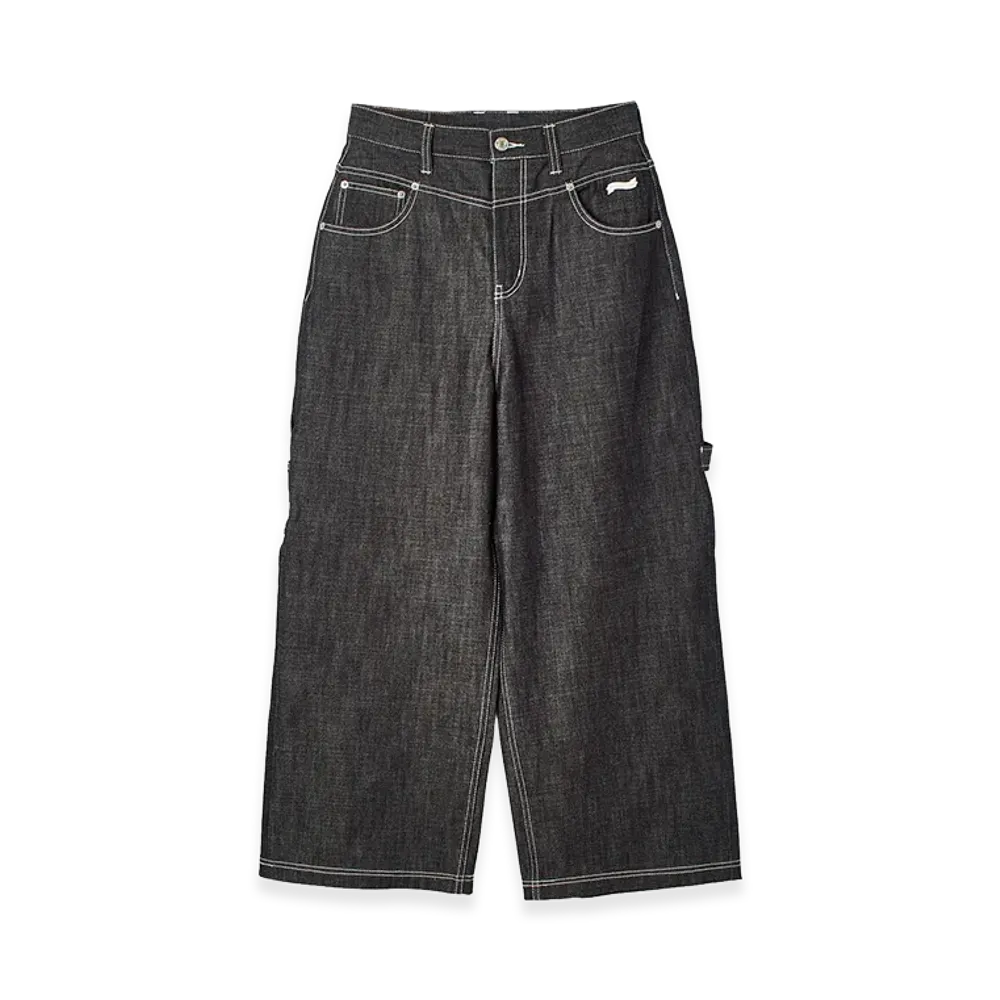 X-Girl Women's Baggy Denim Pants "Black"