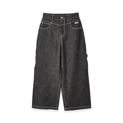 X-Girl Women's Baggy Denim Pants "Black"