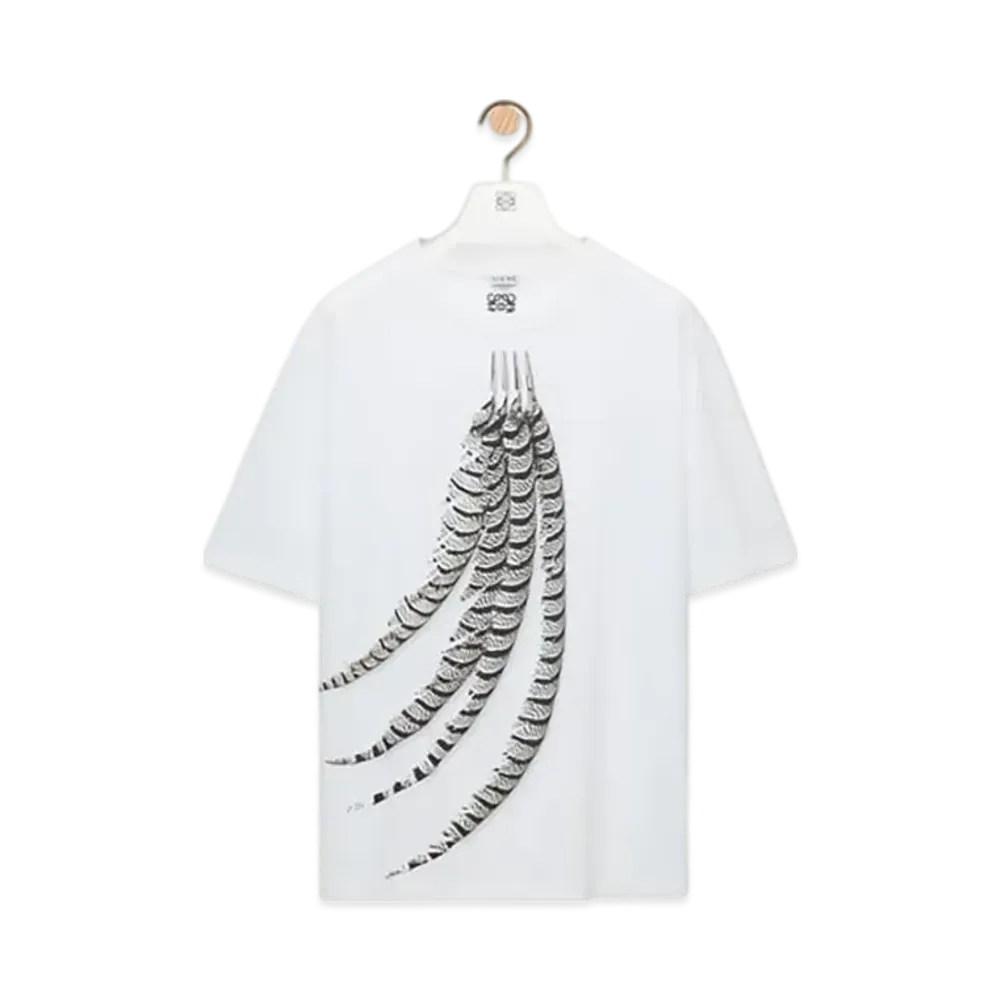 LOEWE Men's Loose Fit T-Shirt in Cotton "White"