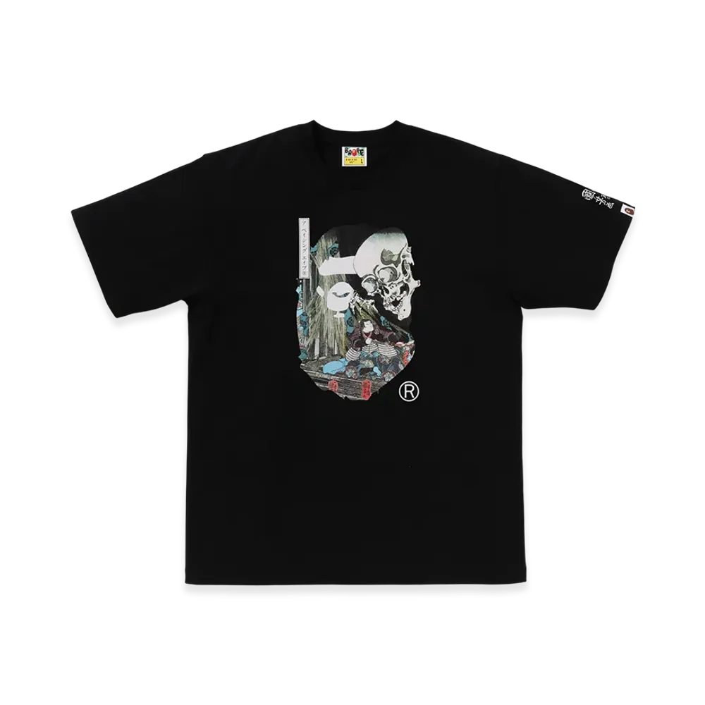 A BATHING APE x UKIYO-E Ape Head Tee #3 "Black"