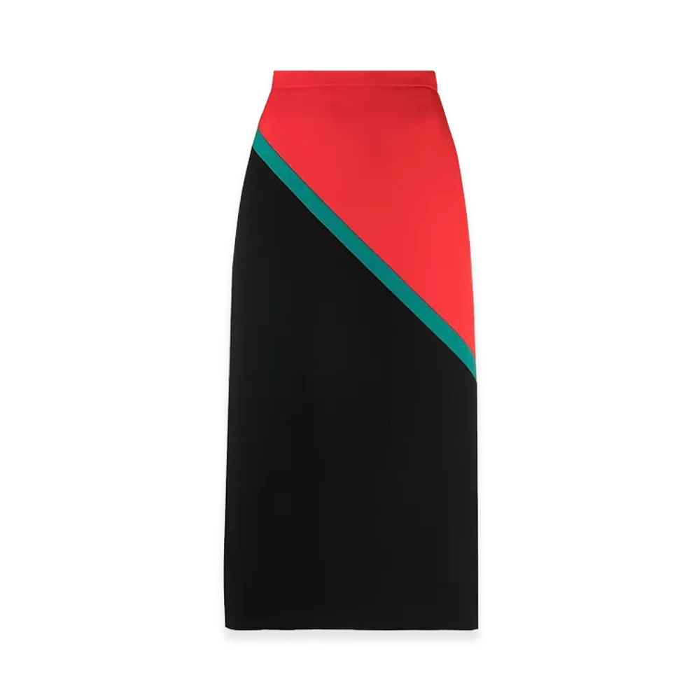 GUCCI Women's Skirts "Black/Red"