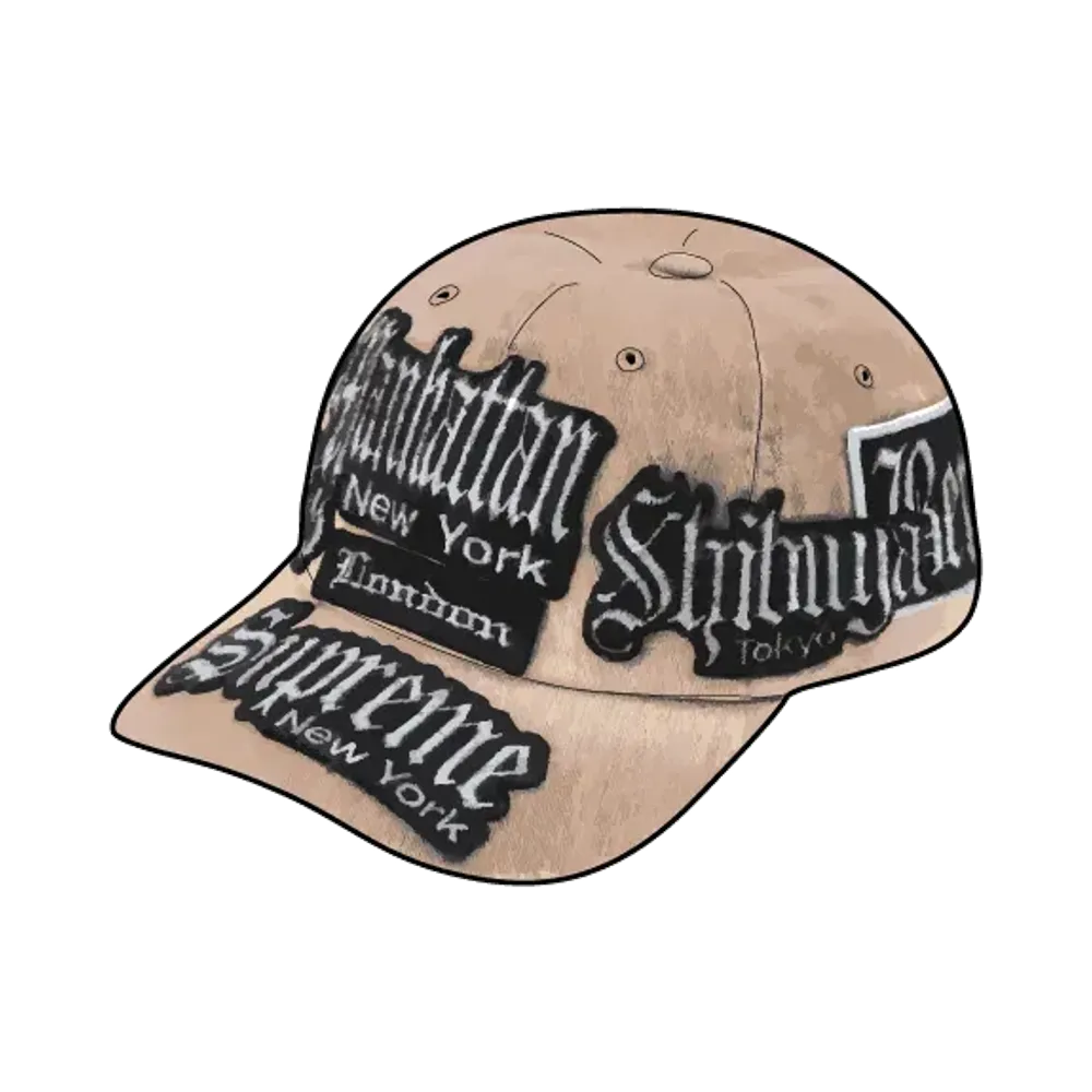 Supreme City Patches 6-Panel "Tan"