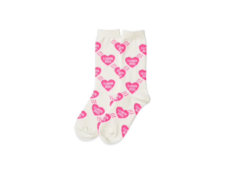HUMAN MADE Heart Socks "Pink"
