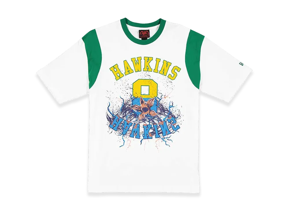 NEW ERA x Netflix Stranger Things S/S Cotton T-Shirt Stranger Things Hawkins "White/Green"