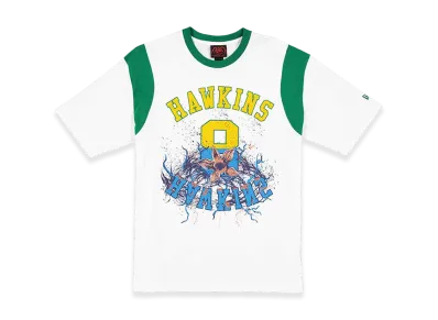 NEW ERA x Netflix Stranger Things S/S Cotton T-Shirt Stranger Things Hawkins "White/Green"