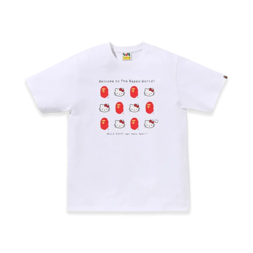 A BATHING APE x Hello Kitty Ladies Tee "White"