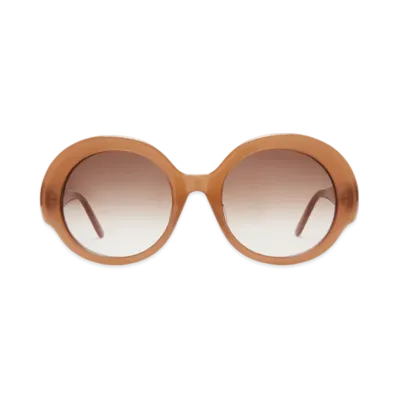 LOEWE Round Slim Sunglasses "Light Caramel"