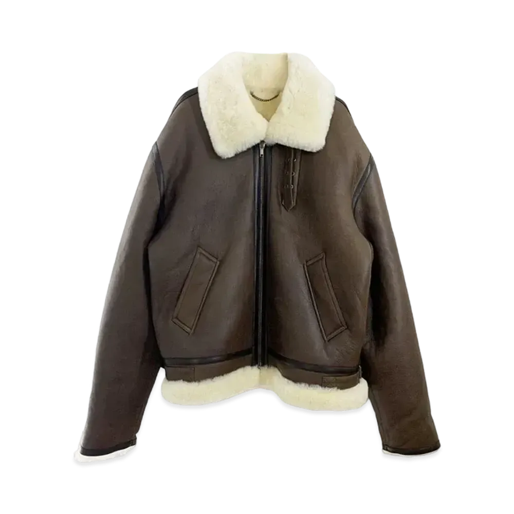 VETEMENTS Inside Out Shearling Jacket "Black"
