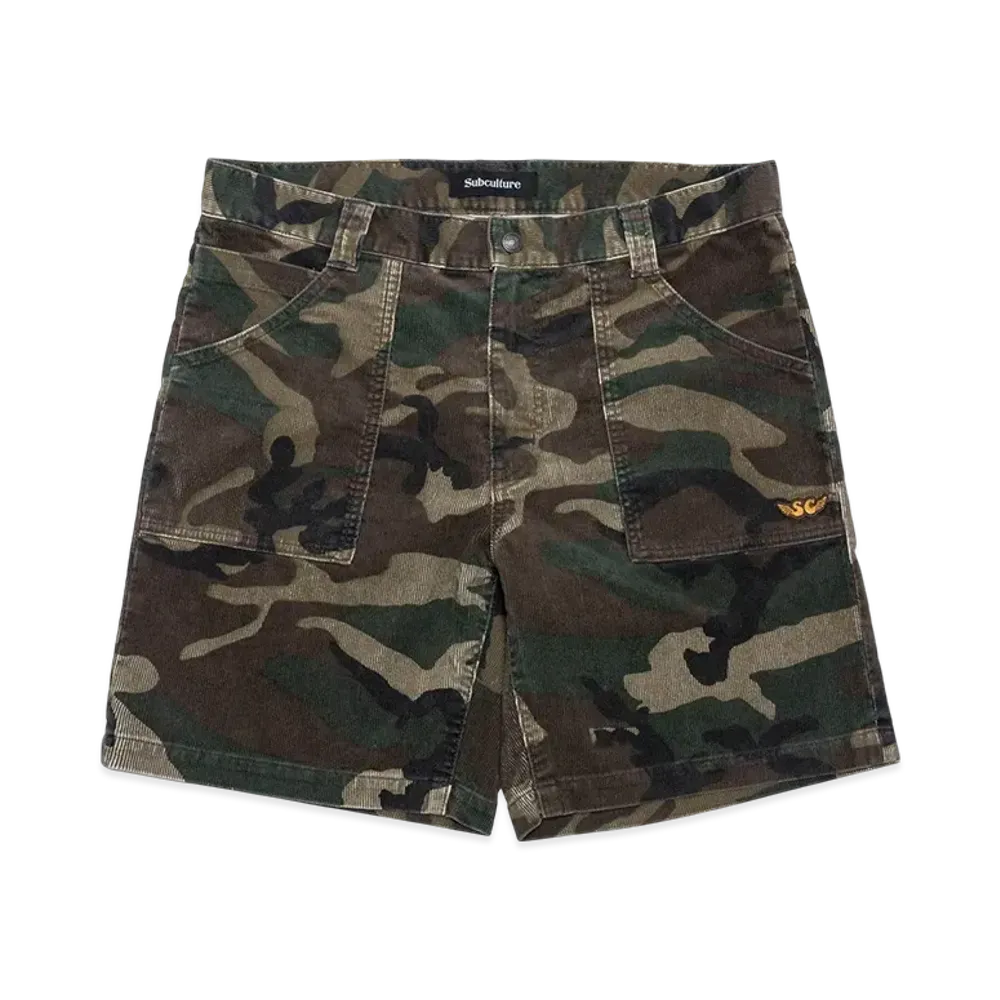 SubCulture Original Camo Corduroy Shorts "Camo"
