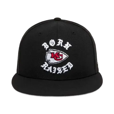 NEW ERA x Born x Raised x NFL + Chiefs Snapback Rocker Hat "Black"