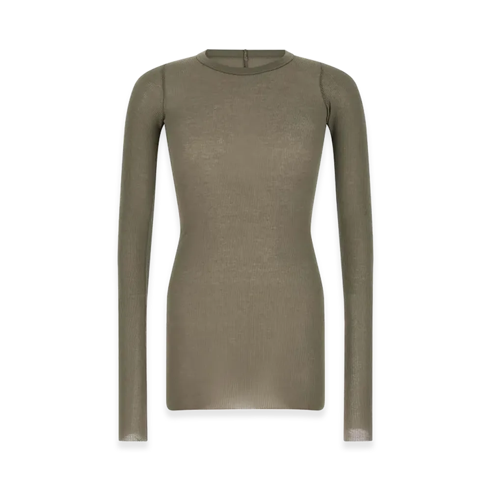 Rick Owens rib L/S T-Shirt "Gray"