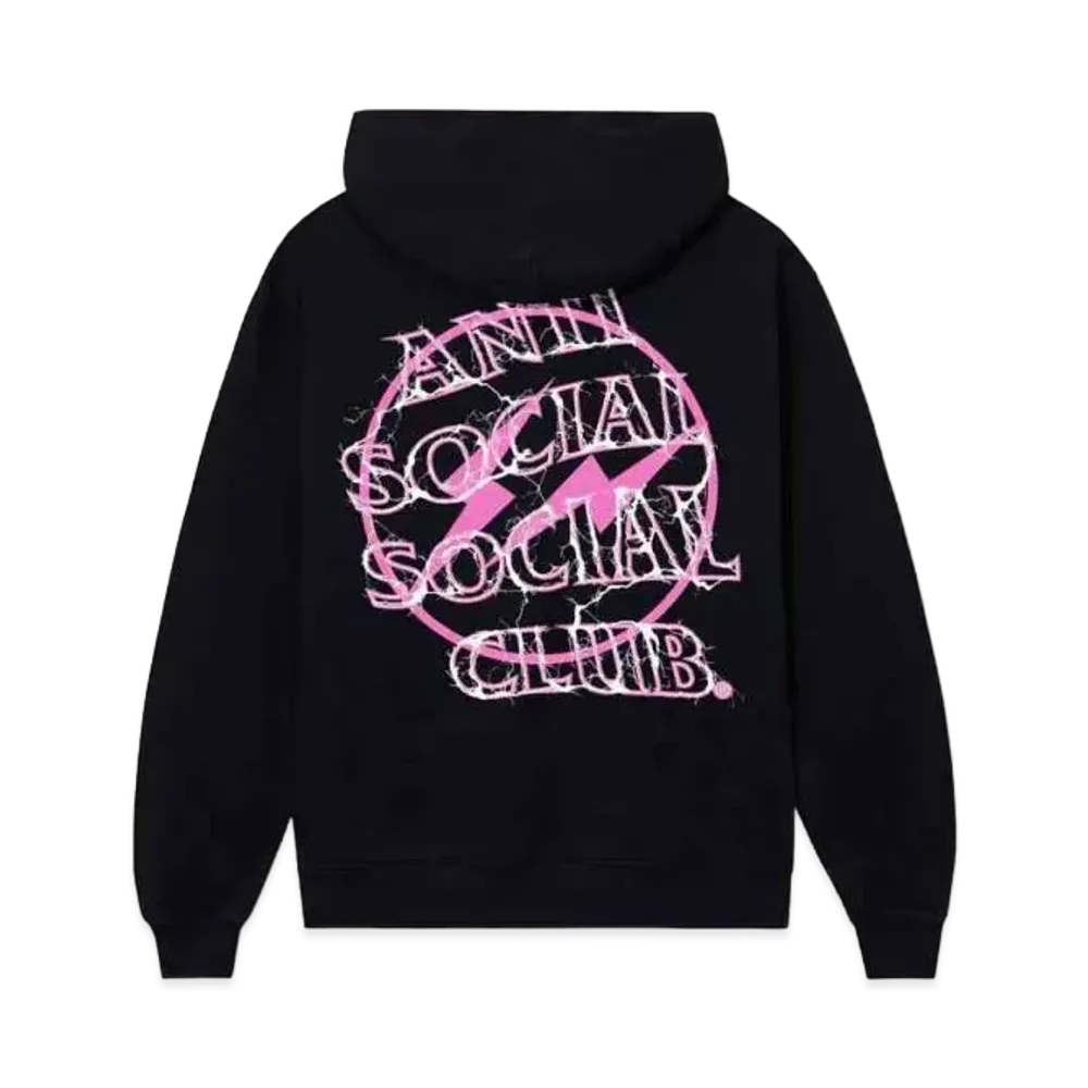ANTI SOCIAL SOCIAL CLUB x FRAGMENT Bolt Hoodie "Black Pink"