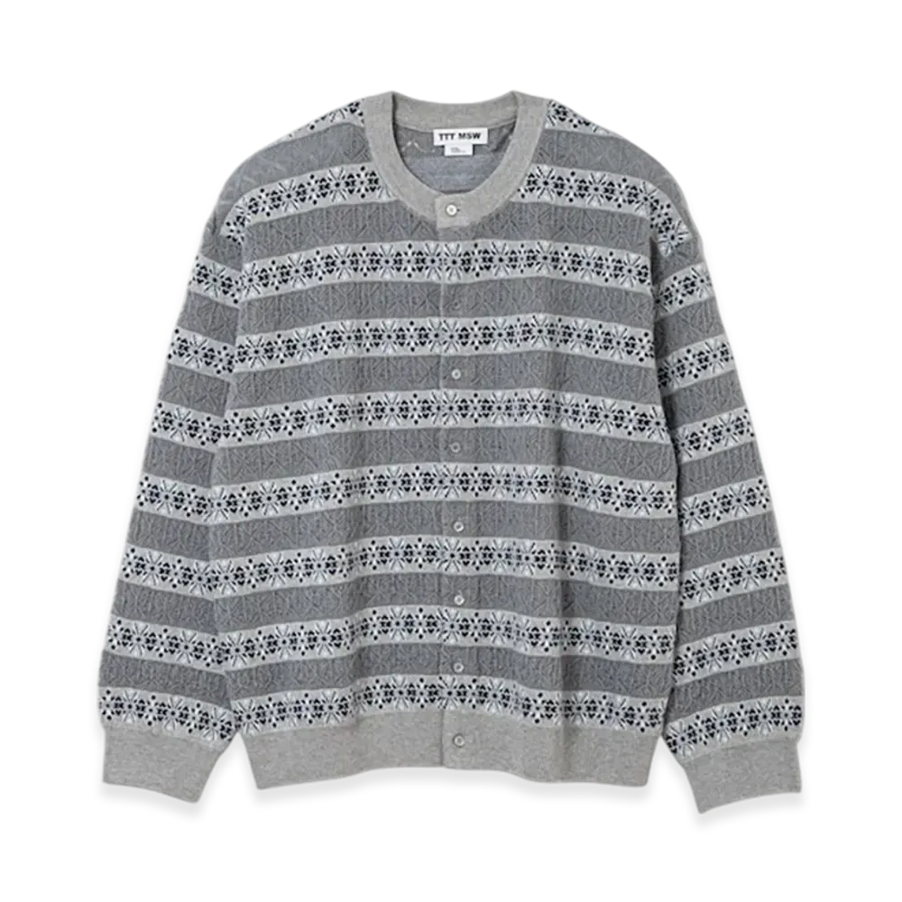 TTTMSW Crew Neck Cardigan "Grey"