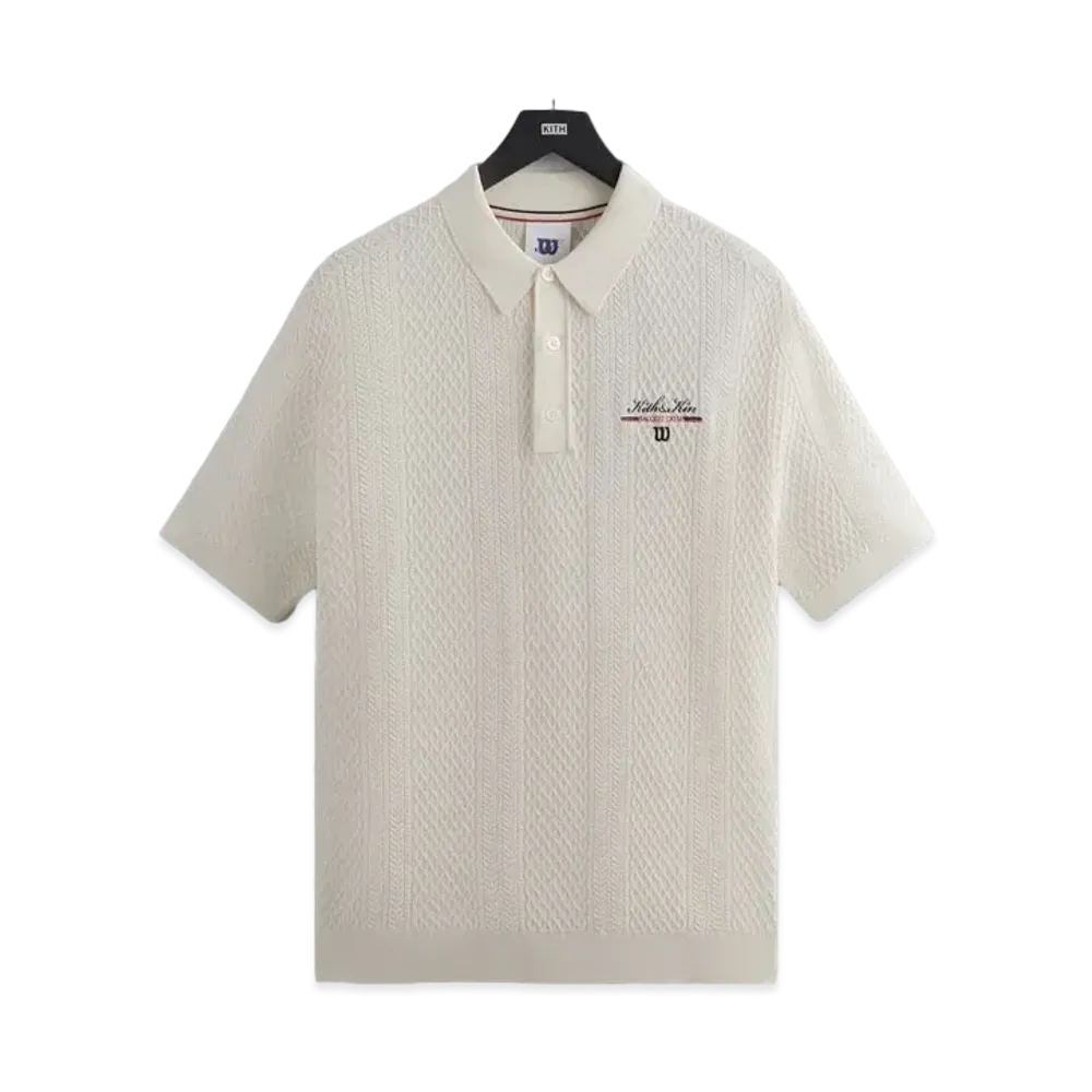 Kith x Wilson Essex Sweater Polo "Bright White"
