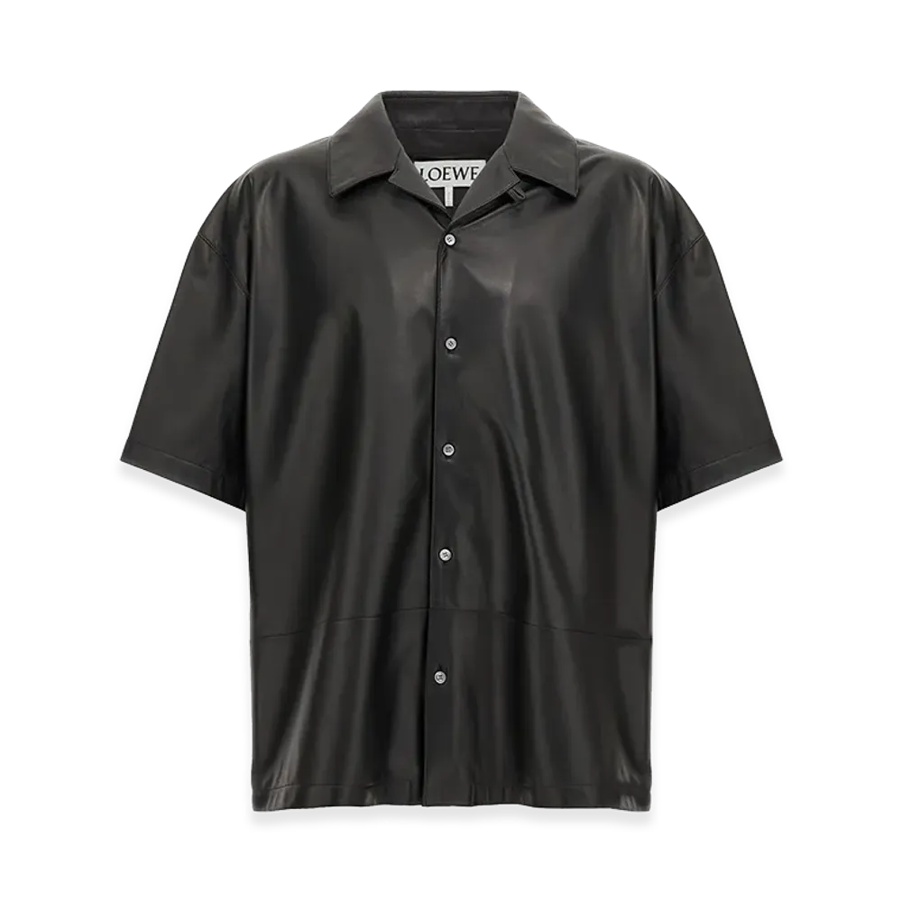 LOEWE Nappa Leather Shirt "Black"