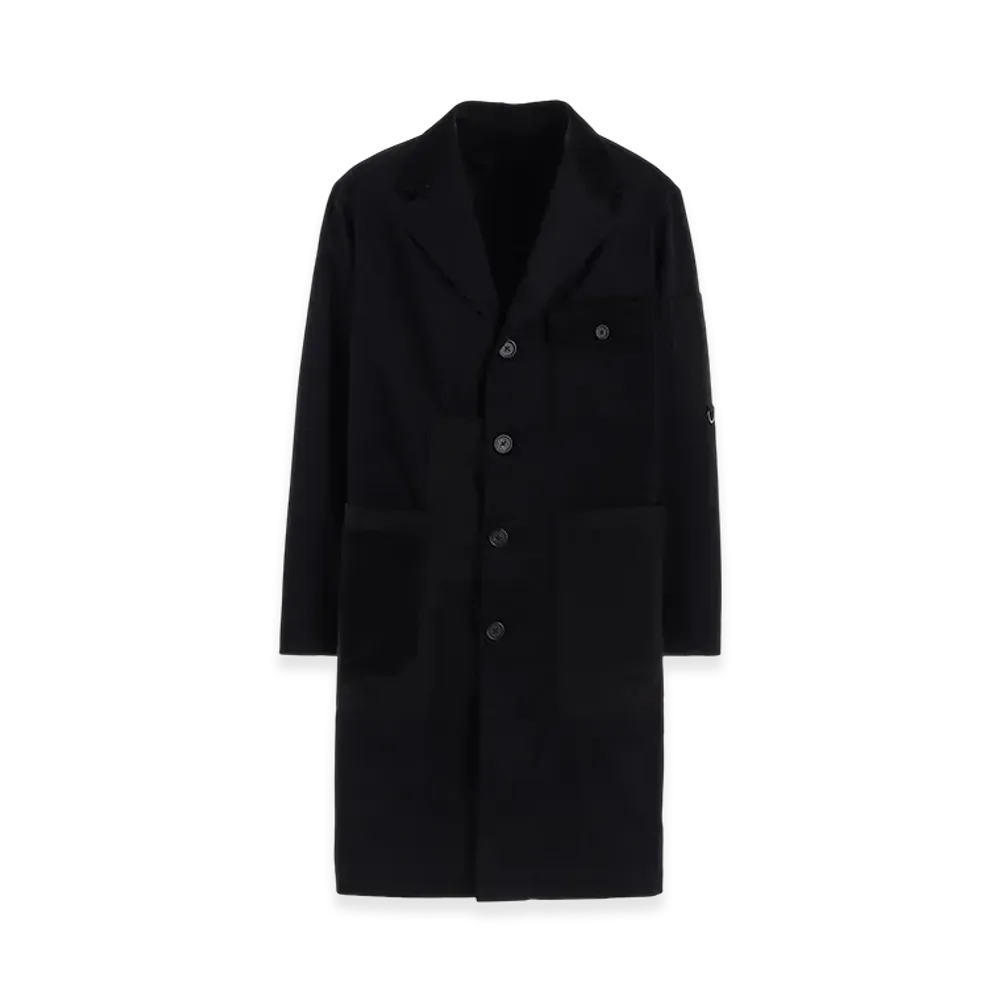 S'YTE Various Fabrics Crazy Patchwork Shop Coat "Black"