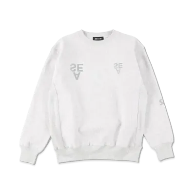 WIND AND SEA A32(RVS.COPY) REFLECTION BRUSHED CREW NECK "Ash"