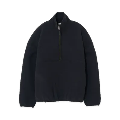 YOKE Boiled Wool Knit Pullover "Black"