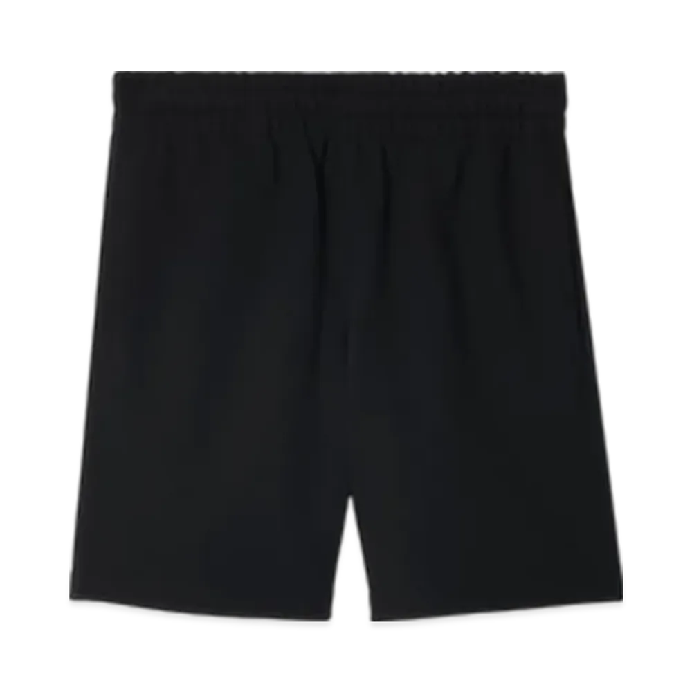 Burberry Check Label Cotton Shorts "Black"