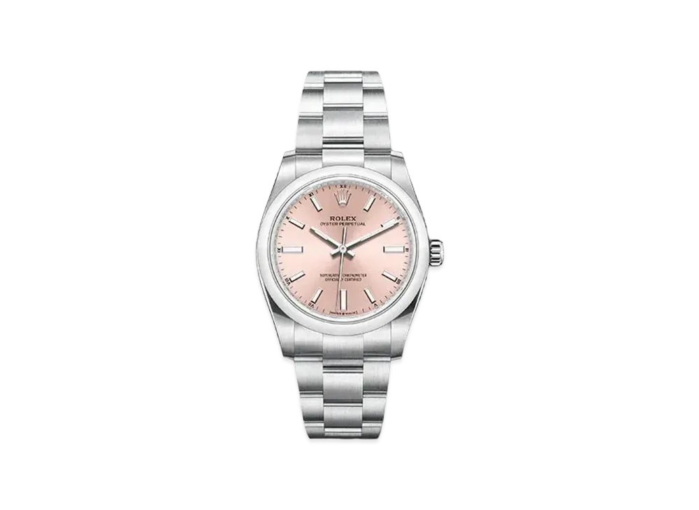 ROLEX Oyster Perpetual 34 Pink Dial 124200