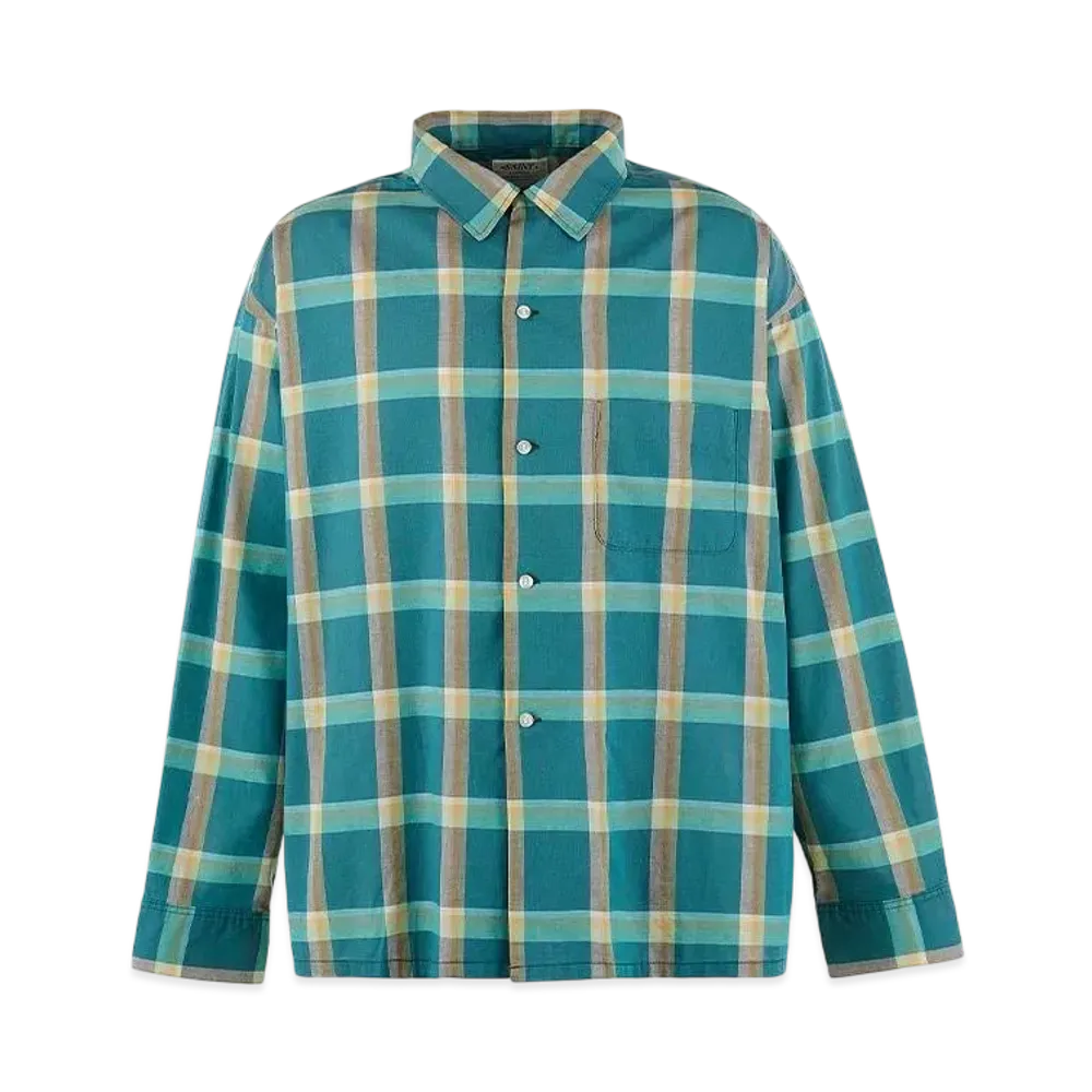SAINT Mxxxxxx x LASTMAN Check Shirt Cotton "Green"