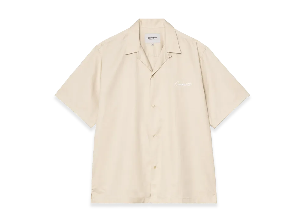 Carhartt WIP S/S Delray Shirt "Stone/White"