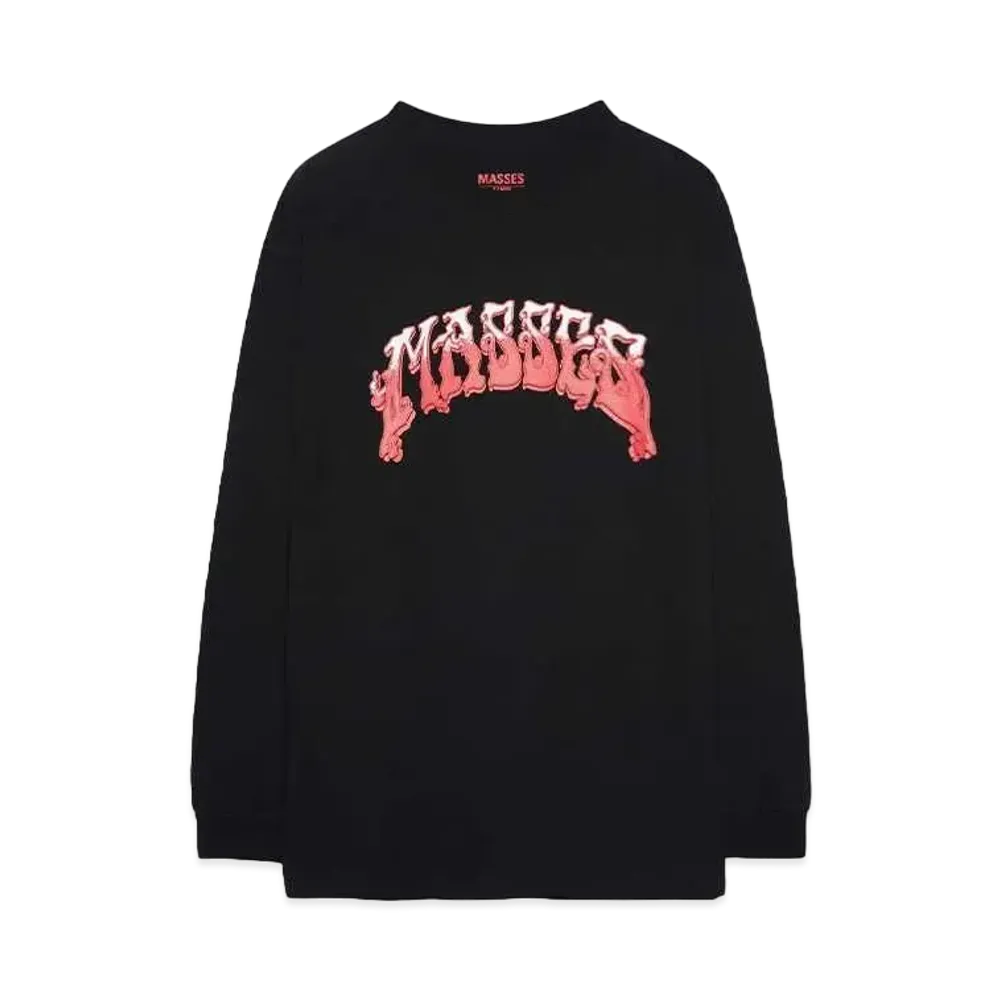 MASSES T-SHIRT L/S JOINT "BLACK x RED"