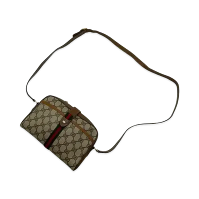 GUCCI Shoulder Bag Old Gucci GG Plus Sherry "Brown"