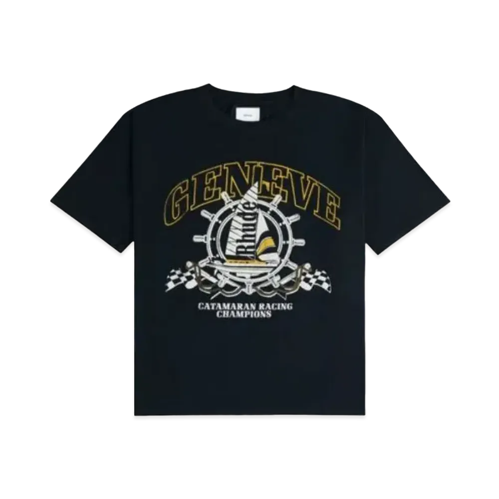 RHUDE Geneve Catamaran Tee "Black"