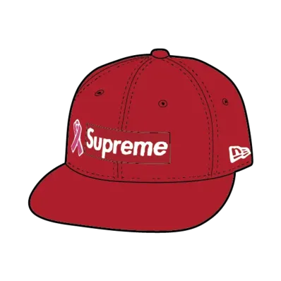 Supreme Breast Cancer Awareness Box Logo New Era "Red"
