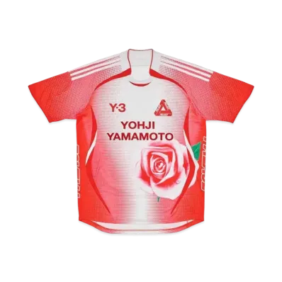 Y-3 PALACE Football T-Shirt "White / Red"