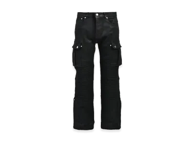 BREATH Coating Slim Biker Cargo Pants "Black"