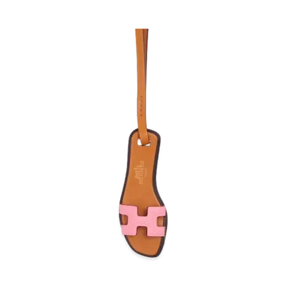 Hermes Oran Nano Epsom/Butler/Vache Hunter "Rose Confetti/Natural Sable/Black"