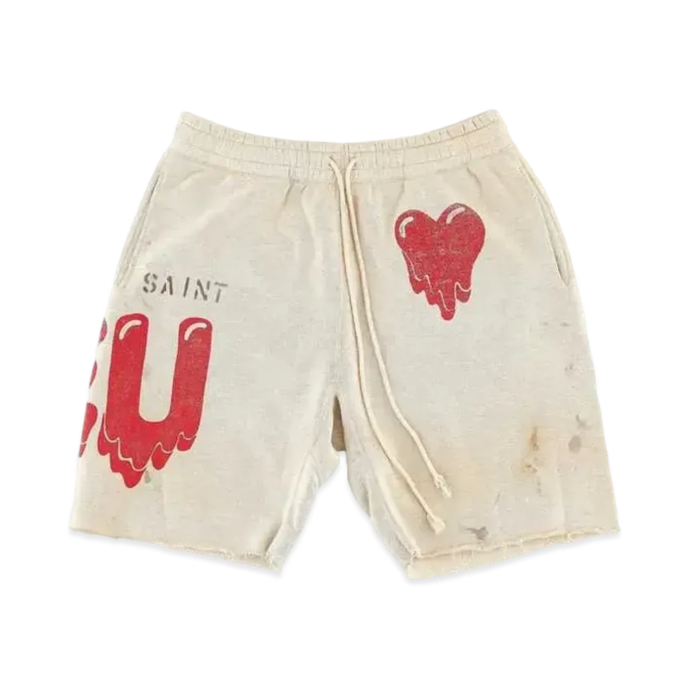 SAINT Mxxxxxx EMOTIONALLY UNAVAILABLE EU STM SHORT "White"