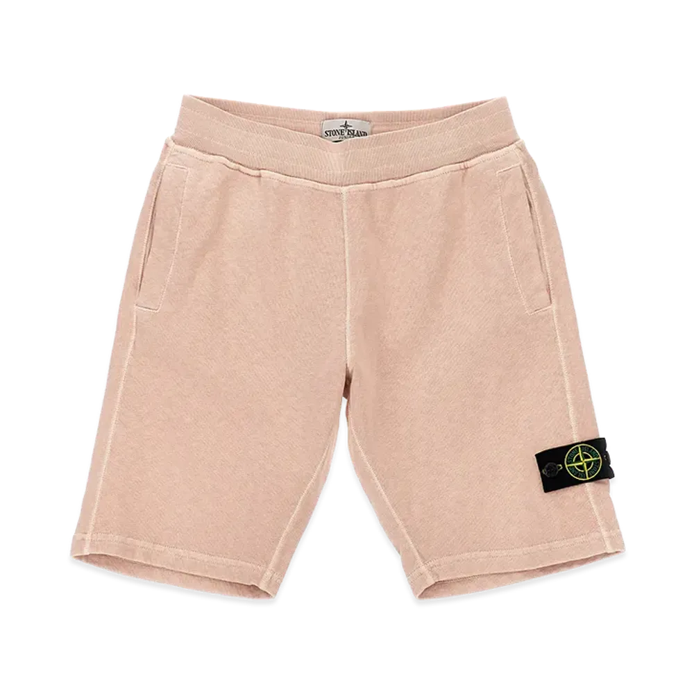 Stone Island Kids Logo Badge Bermuda Shorts "Rose"