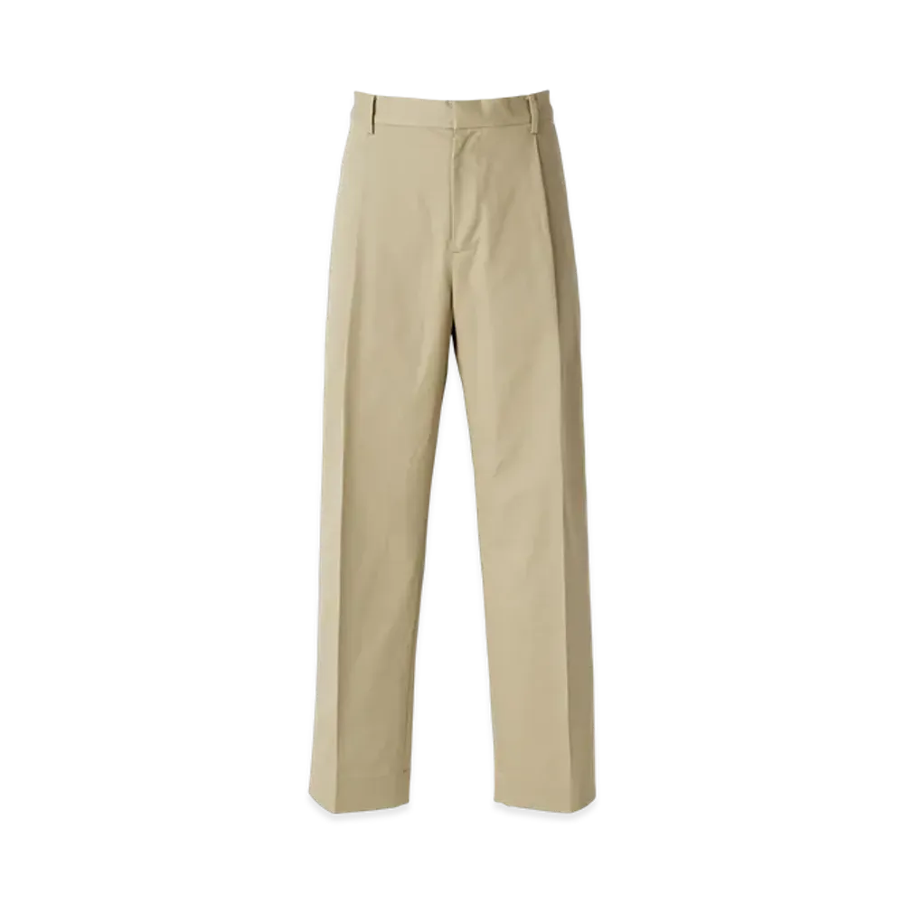 HYSTERIC GLAMOUR 1-Tuck Wide Chino Pants "Beige"