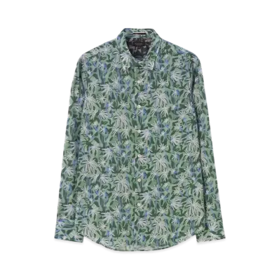 Paul Smith Flower Shadow Print Shirt "Green"