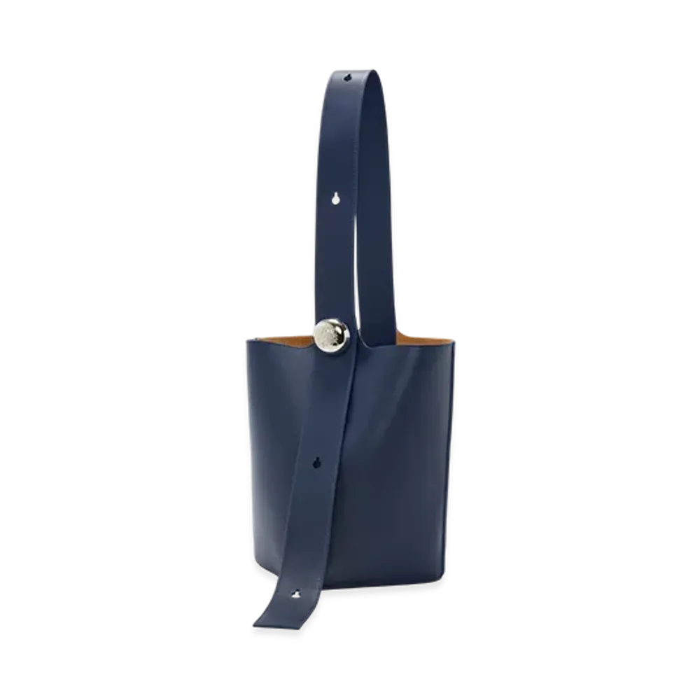 LOEWE Pebble Bucket Bag Medium "Abyss Blue"