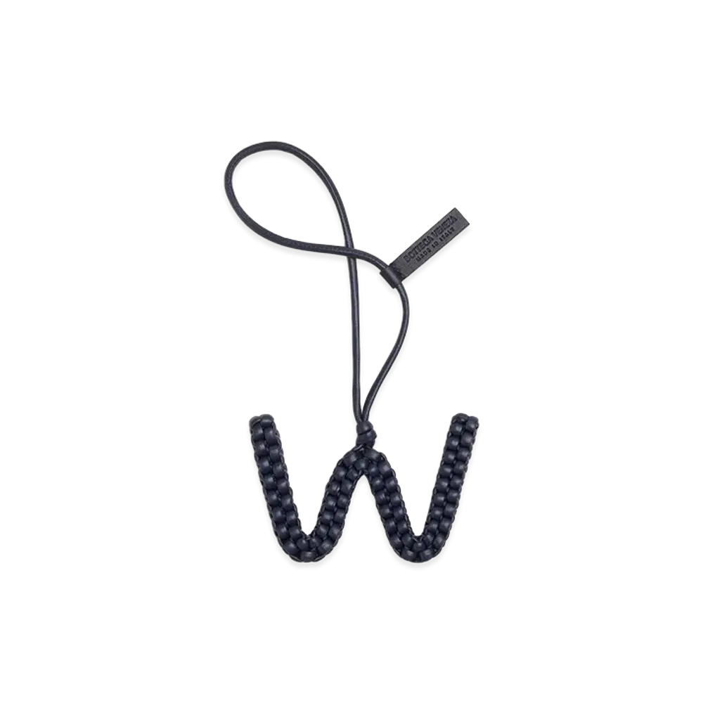 Bottega Veneta Letter W Charm "Abyss"