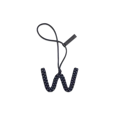 Bottega Veneta Letter W Charm "Abyss"