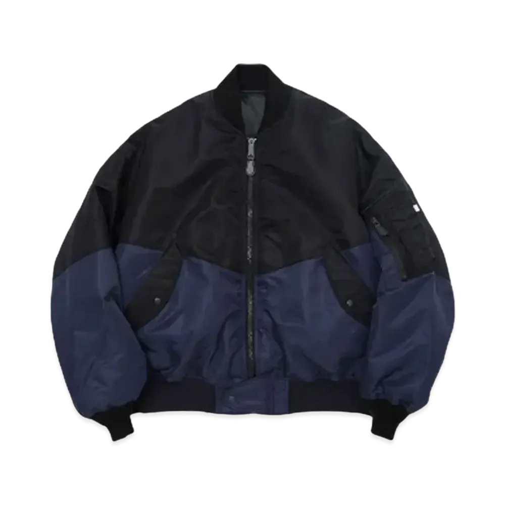 AVIREX PATCHED x FACETASM MA-1 JACKET "BLACKxNAVY"