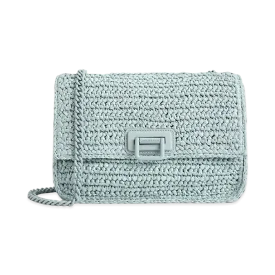 CHARLES & KEITH Never Woven Chain-Handle Shoulder Bag "SageGreen"