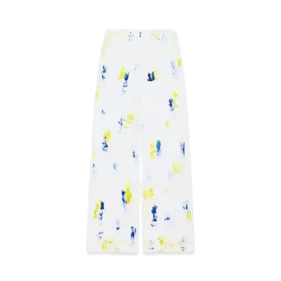 WE11DONE Painted Jersey Pants "White"