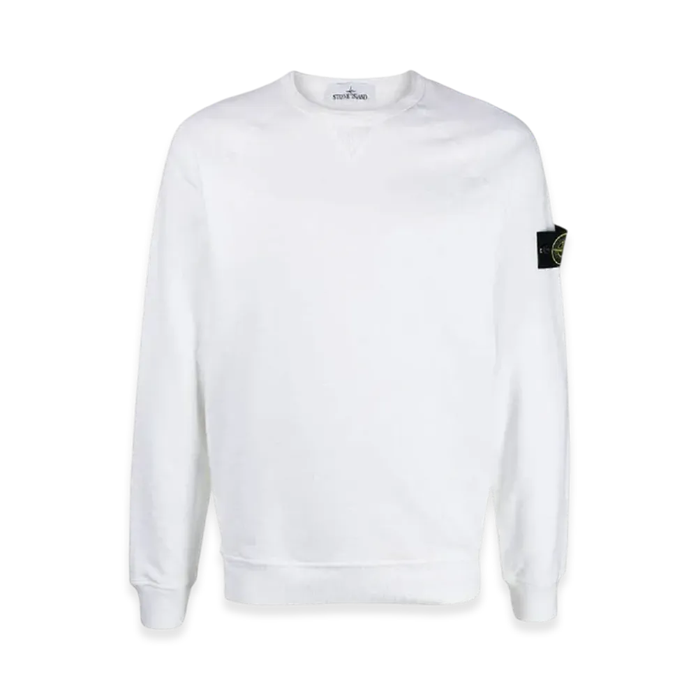 Stone Island 66360 Old Treatment Crewneck Sweatshirt - 23SS "White"